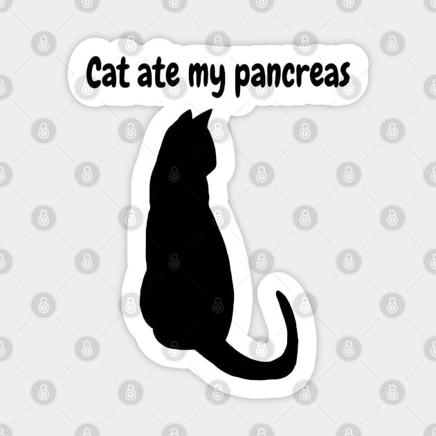 Cat Ate My Pancreas Sticker by CatGirl101